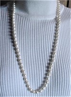 Marvella Hand Tied Faux Pearls Necklace
