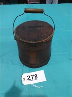 Wood Pail with Wire Handle