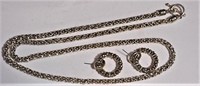 Multi-Link Chain Necklace & Earrings