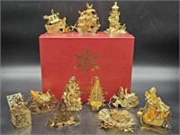 Danbury Mint Collectable Gold-Tone Ornaments