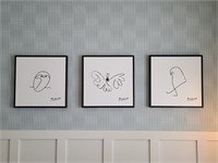 3PC FRAMED CANVASES