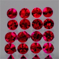 Natural Red Burma Spinel 20 Pcs{Flawless-VVS1}