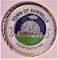 Town of Sawmills Veterans Memorial Medallion Coin