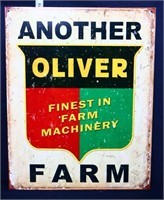 Metal Another Oliver Farm sign