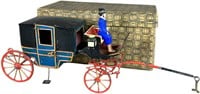 BOXED EARLY GERMAN HORSE DRAWN CARRIAGE