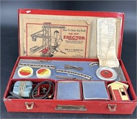 Antique Erector Engineer Toy NOS In Original Case