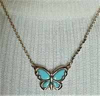 Vtg AVON Butterfly 2-Way Necklace