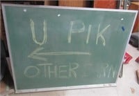 School style chalkboard. Measures: 36" T x 48" W.