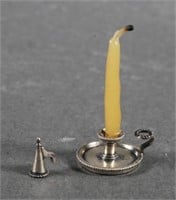 PETER ACQUISTO STERLING SILVER CANDLESTICK