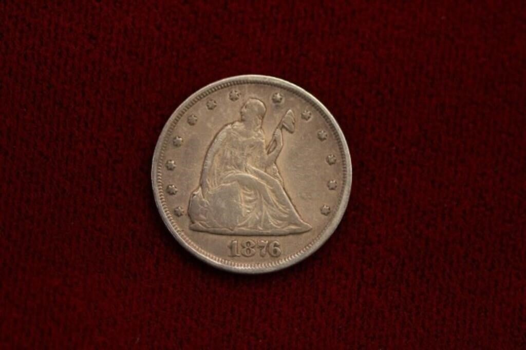 US 1876 Seated Liberty Twenty Cents Silver