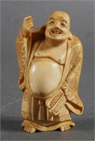 ANTIQUE JAPANESE IVORY BUDDHA OKIMONO