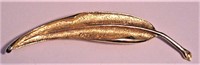 Vtg Elizabeth Morrey Leaf Pin Brooch