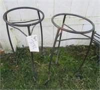 (2) Matching outdoor plant stands.