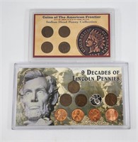 Indian Head Frontier & Lincoln 9 Decades Penny Set