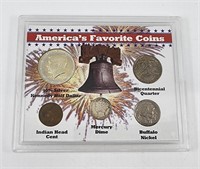 America's Favorite Coins Set with Silver