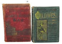 2 vntg books, Wild West & Japan Russia War, as is