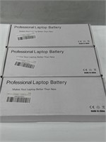 $87.00 Professional Laptop Battery 3-Pk