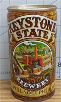 Keystone state brewery vintage beer can