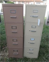 (2) 4-Drawer file cabinets.