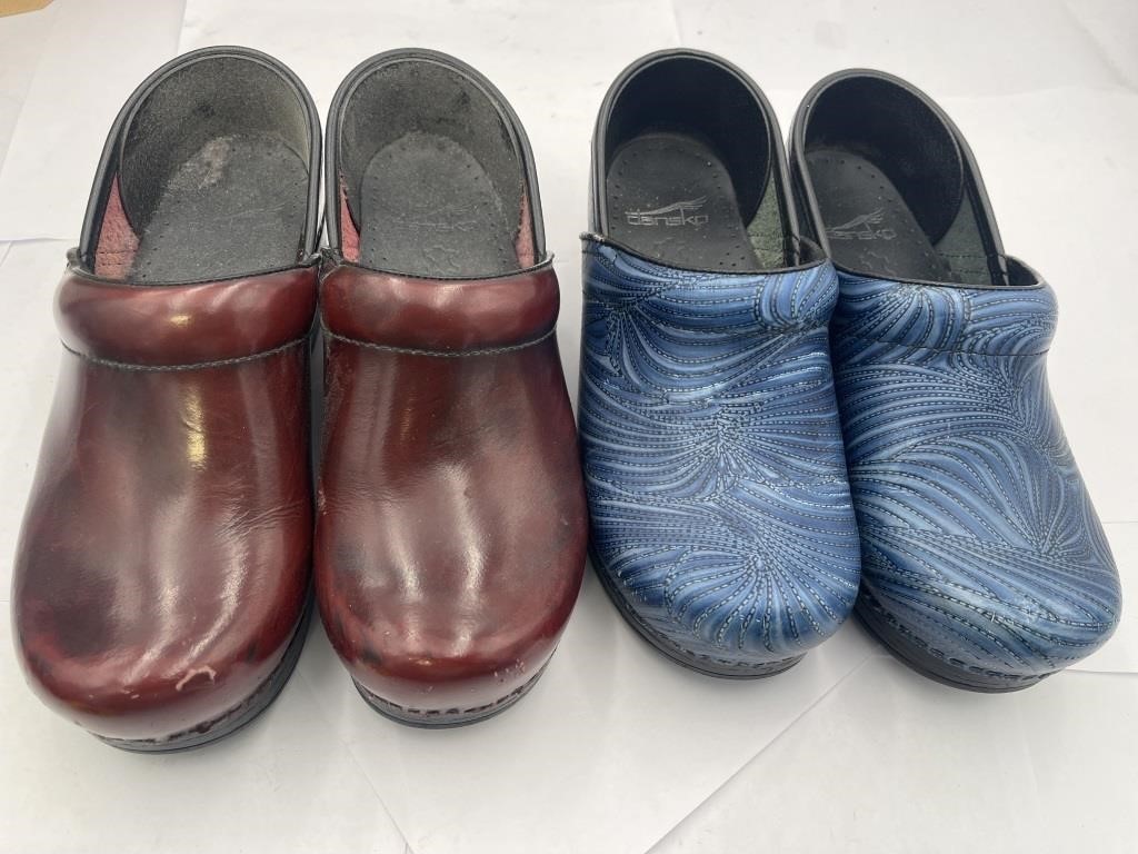 Two Pair Of Dansko Shoes; Size 36