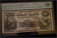 $10.00 1882 National Bank Note (Fr.485) brown back