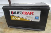 Auto Craft gold automotive battery 12"W x 6.5"L x