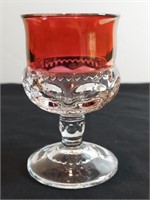 Tiffin-franciscan Cranberry Crown Point Wine Stem