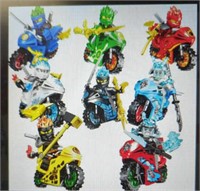 Eight character with motorcycle Ninjago Lego
