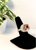 Gorgeous 925 Silver Estate Gemstone Ring