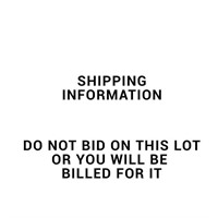 SHIPPING INFORMATION