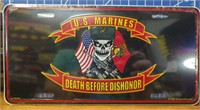 US Marines death before dishonor USA made license