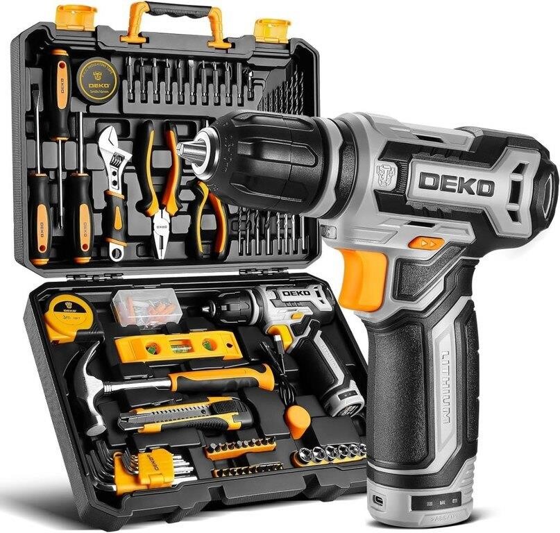 $100 Power Drill Tool Set Kit: DEKOPRO Cordless
