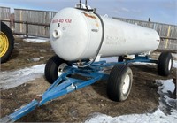 Decommissioned Anhydrous Ammonia Tank Trailer.