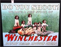 Metal Do You Shoot Winchester? sign