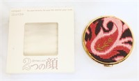 Vintage Pink Lady powder compact in org box