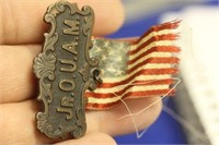 Rare Jr O.U.A.M. American Flag Pin