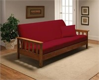 Madison JER-FUT-RD Stretch Jersey Futon Cover, Red