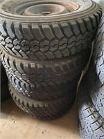 5 x standard Holden wheels 14x6 with off road tyre
