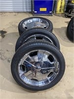 4 X 20" Da Vinci chrome alloys & new tyres