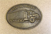 "Keep on Trucking" Belt Buckle