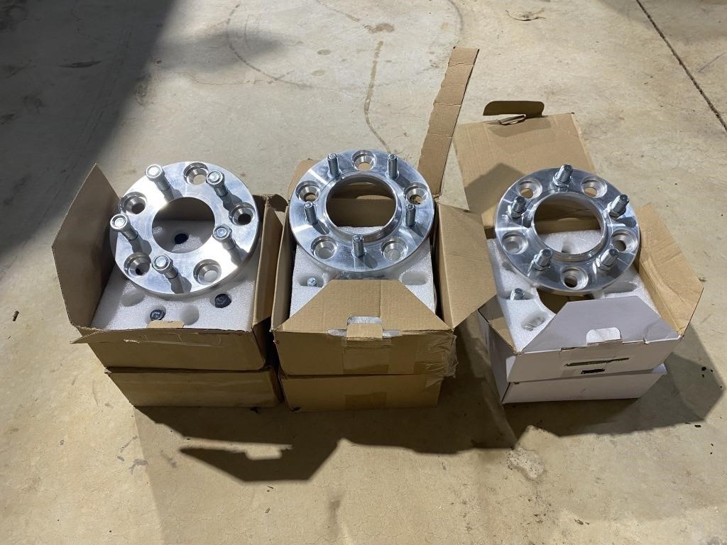 3 x sets of wheel spacers and adaptors.