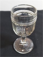 Eapg 3-panel Cordial Stem Glass.  A Significant