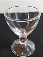 Vintage Ball Stem Rummer Glear Glass