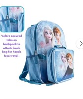 Disney Frozen Girls Backpack with Lunch Box and Ca