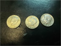 1966, 1967 & 1968 Silver Half Dollars