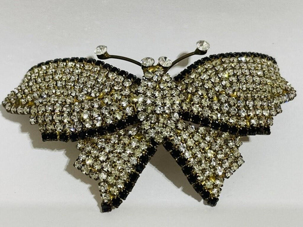 Vintage 1950’s Butterfly Brooch Pin Prong