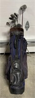 AdamsGolf Bag With 16 Golf Clubs