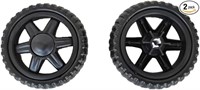 2 Pack Shopping Cart Wheels Replacement 5 inch Dia