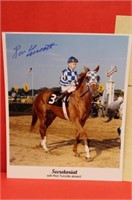 8" x 10" Colored Photo with Ron Turcotte Autograph