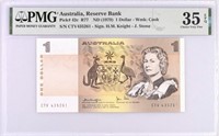Australia,Reserve Bank $1PMG35,Fancy SN+GIFT!.A3AN